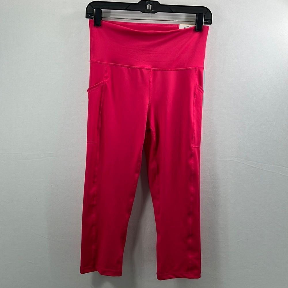 ID Ideology High-Rise Cropped Leggings Watermelon Pop Size S NWT